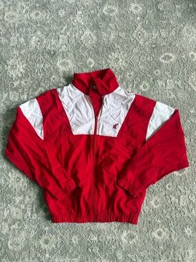 VINTAGE RARE Speedo X Kellogg Windbreaker Nylon Red Mens Small